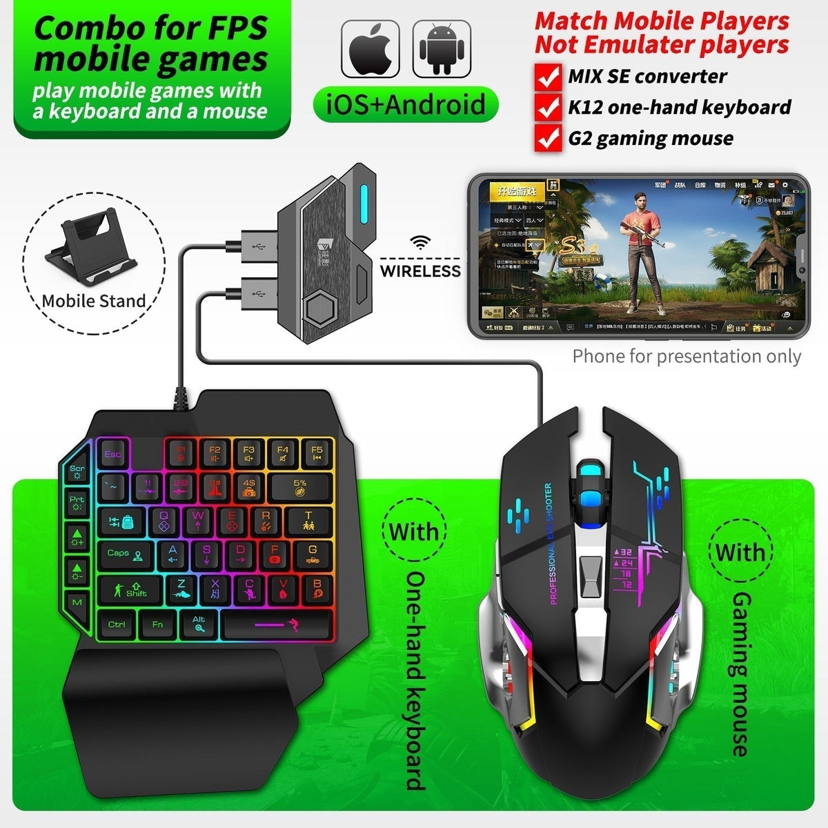 Gamwing Jiaying MIX SE Mix ELITE Mix Pro Chicken Throne Keyboard Mouse Converter